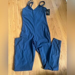Yoga Premium Bodysuit, Strap Back, Tummy Control, Sleeveless Jumpsuit